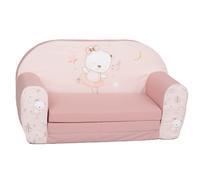 Canapé Enfant Convertible en Mousse - Canapé Lit Pliable 2 Places - Fauteuil Enfant/Chauffeuse pour Chambre, Salon ou Coin Lecture (Ours Dansant)
