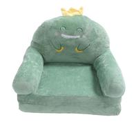 Canapé Enfant Dinosaure Vert, Fauteuil Pliable Large, Coussin Doux Respirant - Design Amusant, Multi - Usage Lecture et Détente, Adapté Aux Tout - Petits (Pliant en Deux)