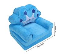 Canapé Enfant Pliable, Fauteuil Bébé Deux Couches en Velours, Confortable et Doux, Design Princesse - Sécurité avec Fermeture Éclair Enfant, Idéal Chambre et Détente (2 Niveaux)