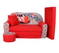 Canapé Enfant Racing Car Auto Pliable FORTISLINE Multi Couleur 100% Polyester
