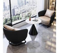 Canapé Et Table Basse, Simple Light Luxury Single Sofa Chair, Balcon Leisure Sales Office Reception Meeting Guests Negotiation Chair Set C