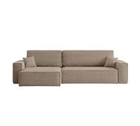 Canapé Farah d'angle Max réversible et Convertible 5 Places en Velours côtelé