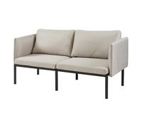 Canapé Fauteuil 2 Places 69 x 158 x 63 cm Beige 03_0009131