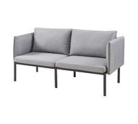 Canapé Fauteuil 2 Places 69 x 158 x 63 cm Gris 03_0009132