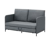 Canapé Fauteuil 2 Places Convertible 78 x 125 x 67 cm Gris foncé 03_0009128
