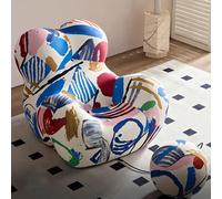 Canapé Fauteuil design Moderne Fauteuil lounge tendance Fauteuil loisir unique Confortable Coloré à motifs 【SF59-customized】