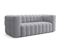 Canapé fi e 3 places CHESTER Tissu clair 212 105 76 cm