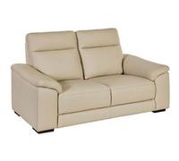 Canapé Fixe 2 Places en cuir écru - STANLEY - ALTOBUY Beige