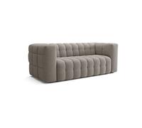 Canapé fixe 3 places MAD IN ITALY CHESTER beige tissu 212 cm
