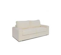 Canapé fixe 3 places maxi BILBAO 216 cm velours ambience beige