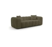Canapé fixe 3 places SFERA MAD IN ITALY tissu Lincoln vert 240