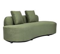 Canapé fixe - 4 places - SOPHIE - Tissu Vert - 232 x 94 x 70 cm