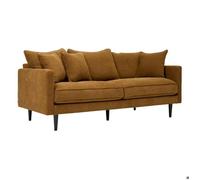 Canapé fixe Candice 3 places 194x96cm beige - Atmosphera createur d'interieur