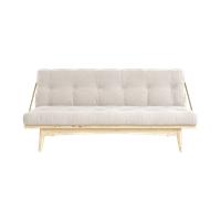 Canapé Folk Karup Design avec Matelas 5 Couches 510 Ivoire/Brut