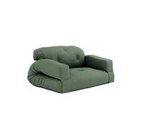 Canapé futon convertible HIPPO SOFA couleur vert olive