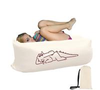 Canapé gonflable, canapé gonflable de camping, canapé gonflable étanche, coussin de nuque carré ergonomique, indispensable pour les concerts, la randonnée