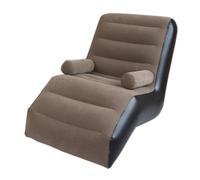Canapé gonflable de loisir - Portable en forme de S - Chaise de repos relaxante et confortable - Chaise longue gonflable légère pour camping, plage, randonnée, pique-nique, jardin et voyage
