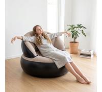 Canapé gonflable en forme de coquillage, chaise gonflable facile à nettoyer, empêche les fuites d'air, PVC floqué pour camping, jeux, pause déjeuner, fête dans le jardin, profiter d'un bain de soleil