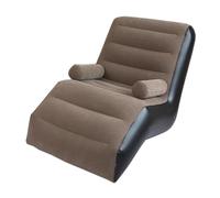 Canapé gonflable en PVC souple pliable pour maison, lit, intérieur et extérieur, marron