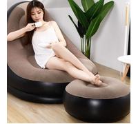 Canapé Gonflable Et Repose-Pieds, Fauteuil Gonflable Exterieur Et Pouf Gonflable Exterieur, Convient pour L'Intér