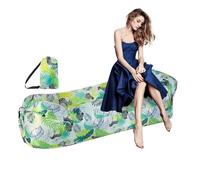 Canapé gonflable : matelas en tissu Oxford 66,93 x 23,62 x 19,69 pouces, chaise longue pliable imperméable, siège confortable et portable | Plage Voyage Film en plein air Festival Cam