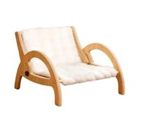 Canapé griffoir pour chat, cadre en bois réglable, lit griffoir pour animal domestique avec griffe, canapé confortable, meuble ergonomique pour chat, accessoire de réglage du dossier pour la