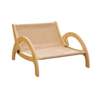 Canapé Griffoir Pour Chat Protège-Meubles à Cadre en Bois Réglable | Sofa Griffoir et Panier pour Chaton Pour Chaton Animal De Compagnie Affûtage Griffes Dodo Intérieur Maison Porte Mur