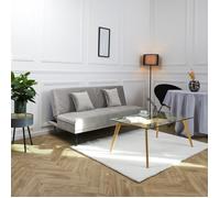 Canapé Convertible 2 Places "Diane" 168cm Gris Clair