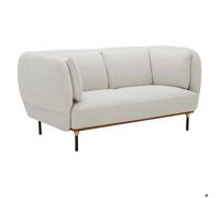 Canapé ""Isée"" 2 places gris souris - Atmosphera createur d'interieur