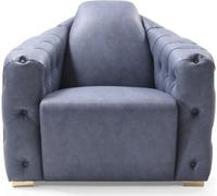Canapé italien 2x canapé une place Set 1+1 siège rembourré Set Chesterfield Nouveau