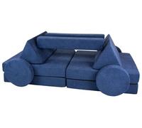 My Velinda Canapé modulaire multifonctionnel – blocs en mousse pour enfants – bleu marine