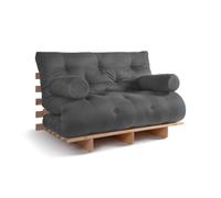 Canapé lit 120x200 - Slim Exclusive Classic - Pascall Futon Gris