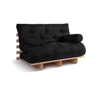 Canapé lit 120x200 - Slim Exclusive Classic - Pascall Futon Noir