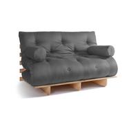 Canapé lit 140x200 - Slim Exclusive Classic - Pascall Futon Gris