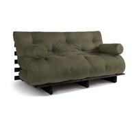 Canapé lit 160x200 - Slim Comfort Black - Pascall Futon Kaki