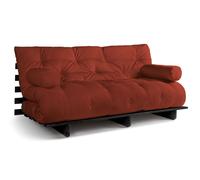 Canapé lit 180x200 - Slim Basic Black - Pascall Futon Brique