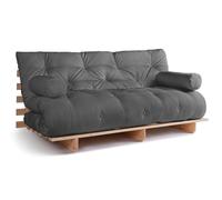 Canapé lit 180x200 - Slim Basic Classic - Pascall Futon Gris