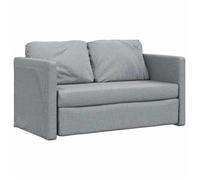Canapé-lit 2 en 1 - WIENS - Gris clair - 112x174x55 cm - Tissu polyester - Structure en métal - Convertible