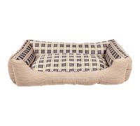 Canapé-lit 75x58x19 cm Taille L pour Chien à Rebords Confortables Beige