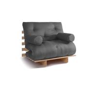 Canapé lit 90x200 - Slim Exclusive Classic - Pascall Futon Gris