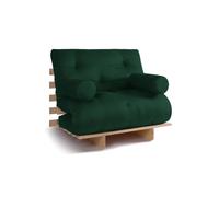 Canapé lit 90x200 - Slim Exclusive Classic - Pascall Futon Vert Bouteille