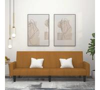 Canapé-lit à 2 Places Lit de Jour Invité Salon Salle de Séjour Velours vidaXL