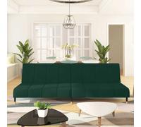 Canapé-lit à 2 Places Lit d'Invité Salle de Séjour Intérieur Velours vidaXL