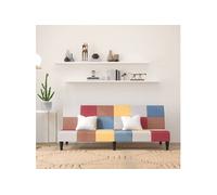 vidaXL Canapé-lit à 2 places tissu 375824
