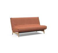 Canapé-lit ASLAK 140 Nordic Cover Soft Spring tissu Weda Rust