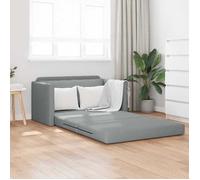 vidaXL Canapé-Lit 110cm Gris Clair Tissu, Canapé Moderne, canapé rectangulaire Compact, canapé Convertible en Velours stylé, sièges Doux et durables, Meubles Fonctionnels