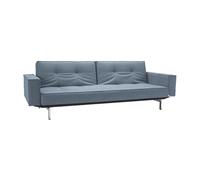 Canapé-lit avec accoudoirs Splitback chrome WxHxD 241x79x89cm