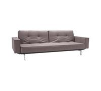 Canapé-lit avec accoudoirs Splitback chrome WxHxD 243x79x90cm