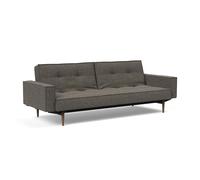 Canapé-lit avec accoudoirs Splitback Styletto frame black steel