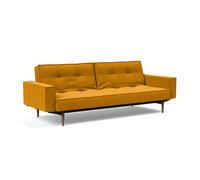 Canapé-lit avec accoudoirs Splitback Styletto frame black steel